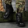 Нескользящая толстая подошва Мотоциклетные ботинки Новые дышащие походные ботинки Мужские высокие кроссовки Уличная походная обувь Мужские ботинки