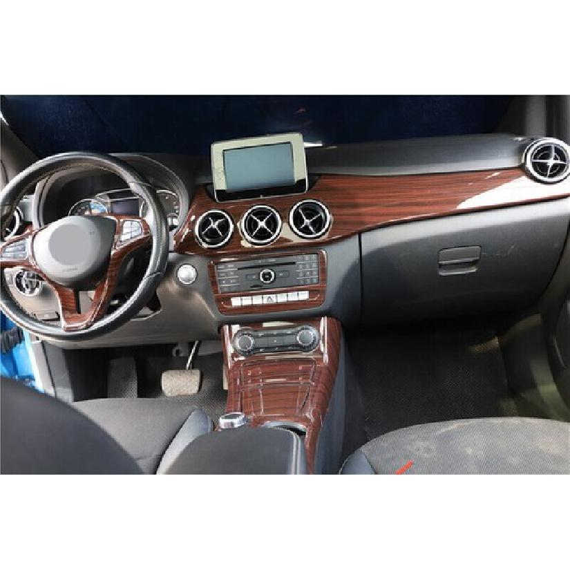 12~ Дерево персика Центральная консоль Кнопка кондиционера Для Mercedes Benz B-Класс Накладка