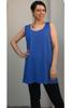 Women's Style Big Size T-Shirt Civit Blue Thick Strap Combed Cotton T-Shirt