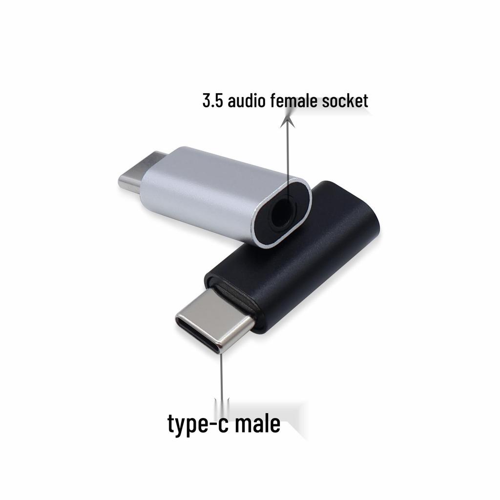 Аудиоадаптер 3,5 мм (мама) на Type-C для устройств Apple и Huawei - Совместим с наушниками 3,5 мм