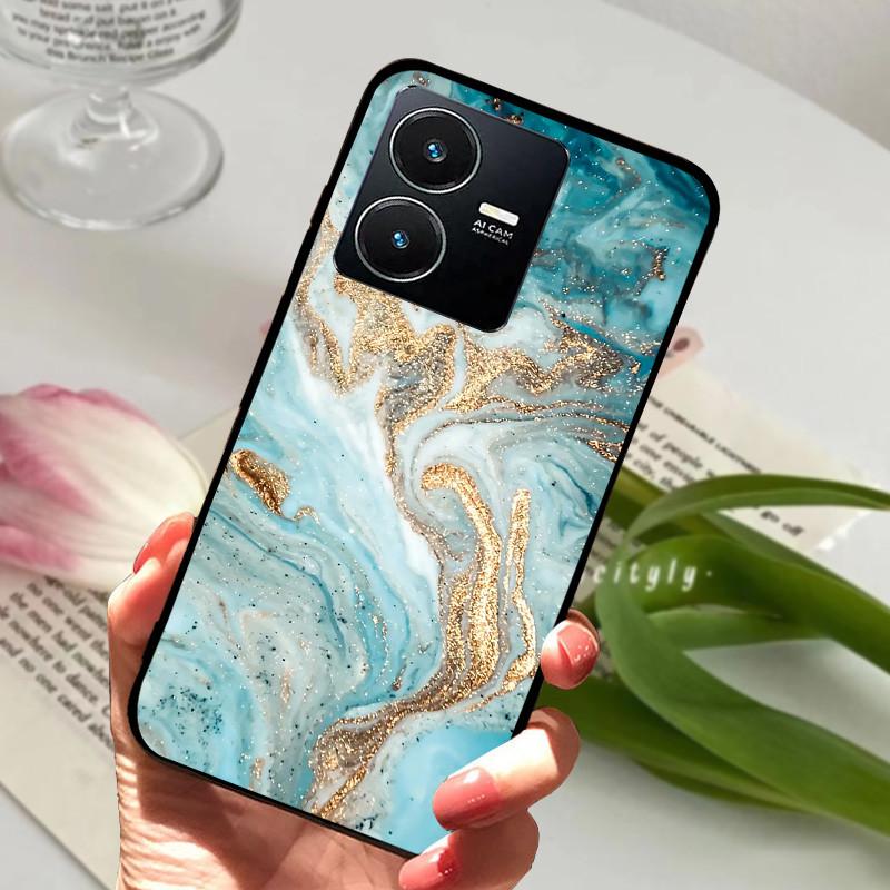 Для Vivo Y22S 2022 Чехол Ударопрочный Мягкий ТПУ Силиконовый Чехол для Телефона Для Vivo Y22 Y 22 V2207 Y22S V2206 Funda Capa Мультяшный Vivoy22