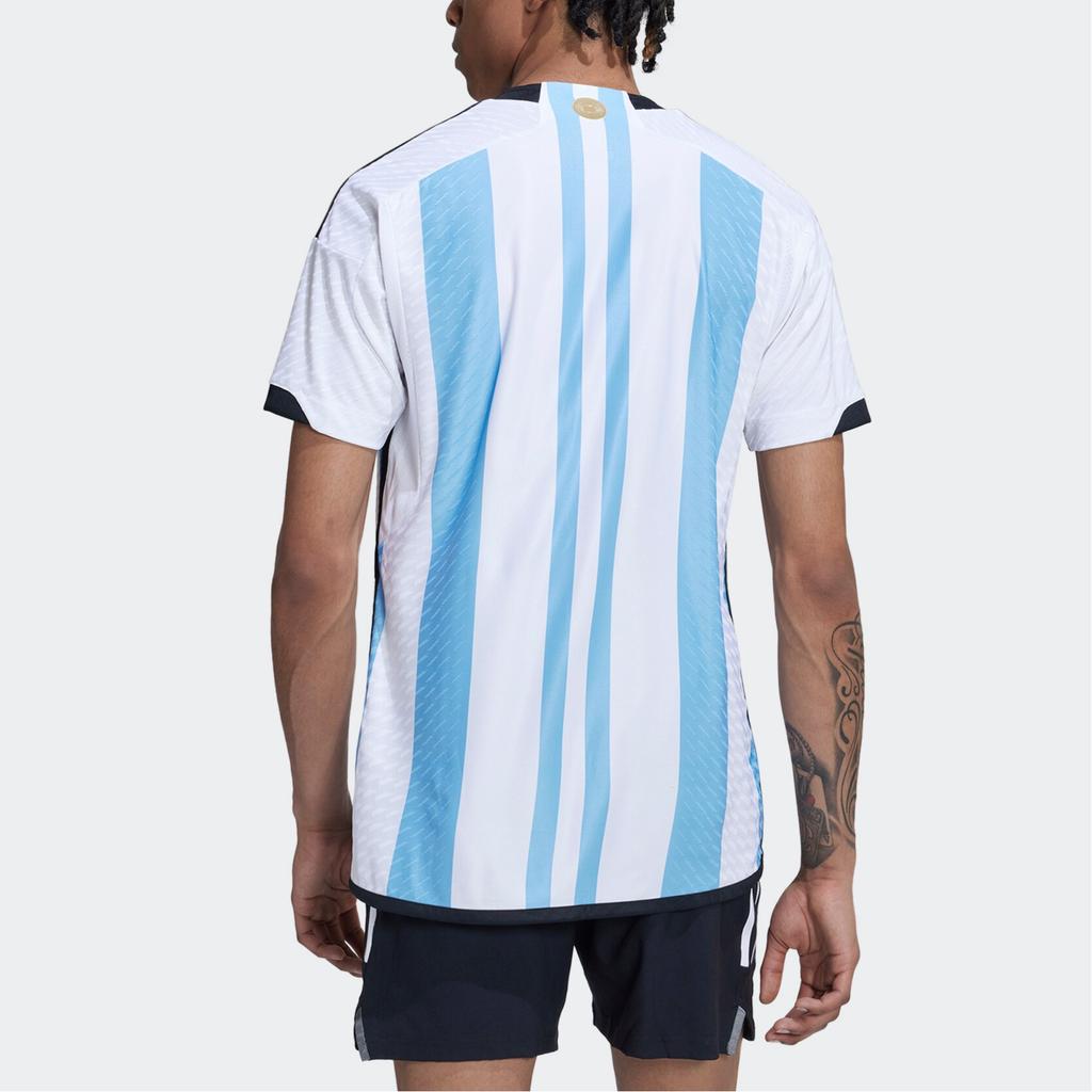 Adidas Argentina 2022-23 Authentic Messi Home Jersey White/Light Blue Men Streetwear HF2157