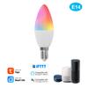 Умная лампа Wi-Fi RGB+W+C Светодиодная лампа-свеча 5 Вт E14 с регулируемой яркостью Приложение для телефона SmartLife/Tuya Remote