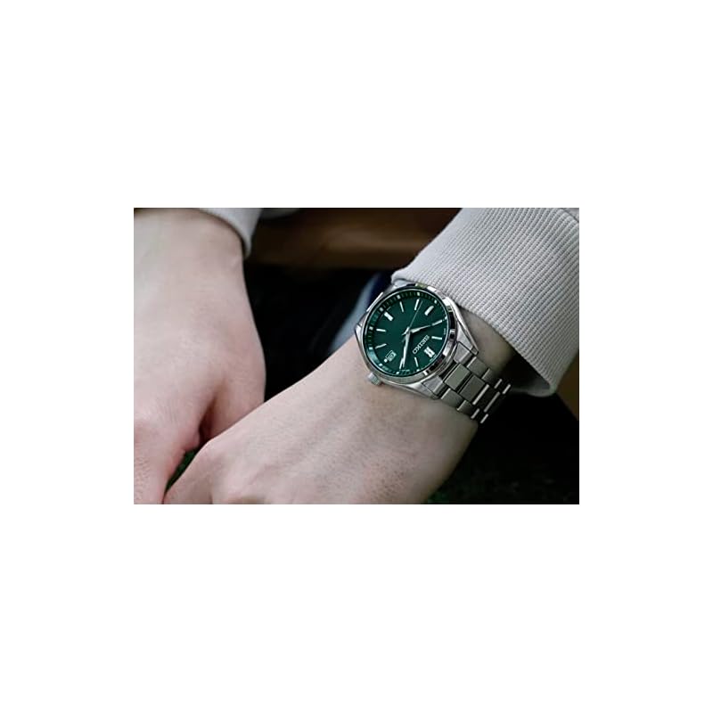 [Часы Seiko] SEIKO SELECTION SBTM319 Мужские наручные часы японского производства, на солнечной батарее, радиоуправляемые, с календарем даты, зеленый циферблат, водозащита 10 АТМ