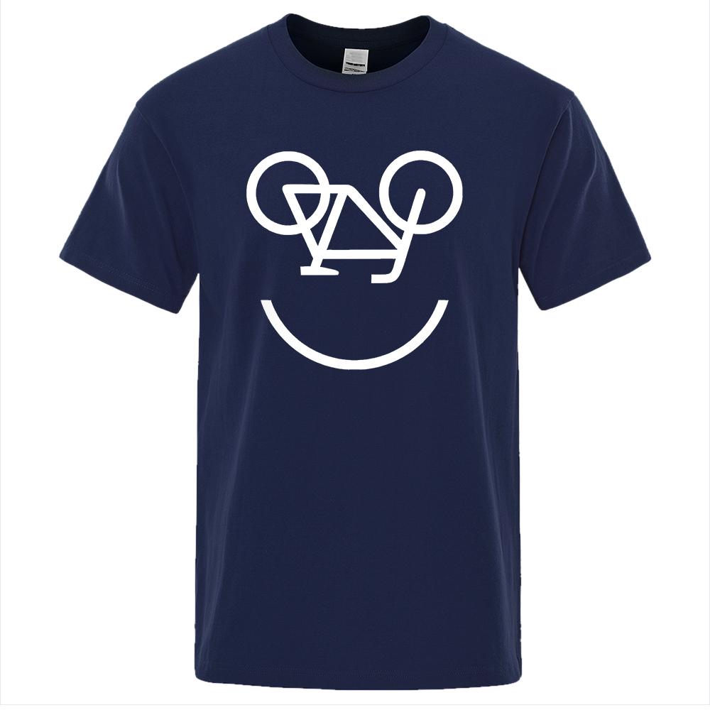 Велосипедный обратный буквенный забавный принт мужские и женские футболки модные удобные топы с обычным рукавом короткие рукава футболки большого размера