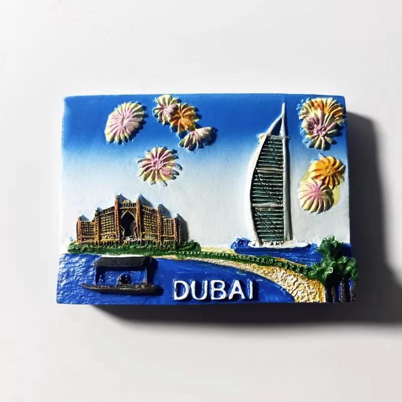 Магниты на холодильник Дубай Бурдж-эль-Араб Сувениры для путешествий Магнитные наклейки на холодильник Украшение для дома Подарки на день рождения Свадьбу