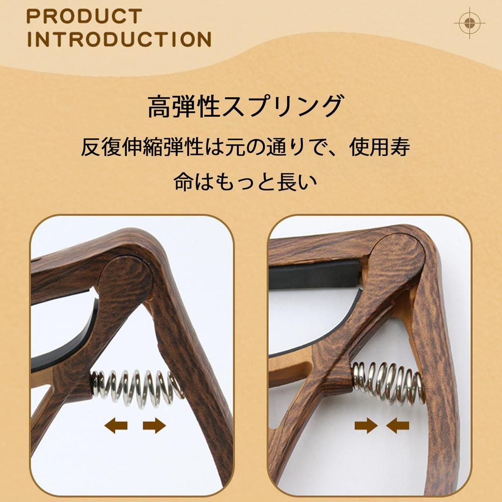 Каподастр для гитары One Touch Capo пружинного типа Folk Electric Classic Acouste Electric Guitar Bass Ukulele Guitar Capo for Acoustic Guitar Black (1 кусок)