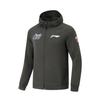 Li Ning Профессиональная серия по баскетболу Свитшот-кардиган с капюшоном на молнии Универсальный Повседневный Мужской свитшот AWDUG33-2