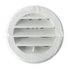 La Ventilazione La Ventilation Grille De Ventilation En Plastique Ronde Encastrable, Blanc, Diamètre 96 Mm - T8DRB