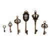46 шт. антикварные бронзовые ключи-скелетоны, подвески, подвески, фурнитура для ювелирных изделий, 23 стиля