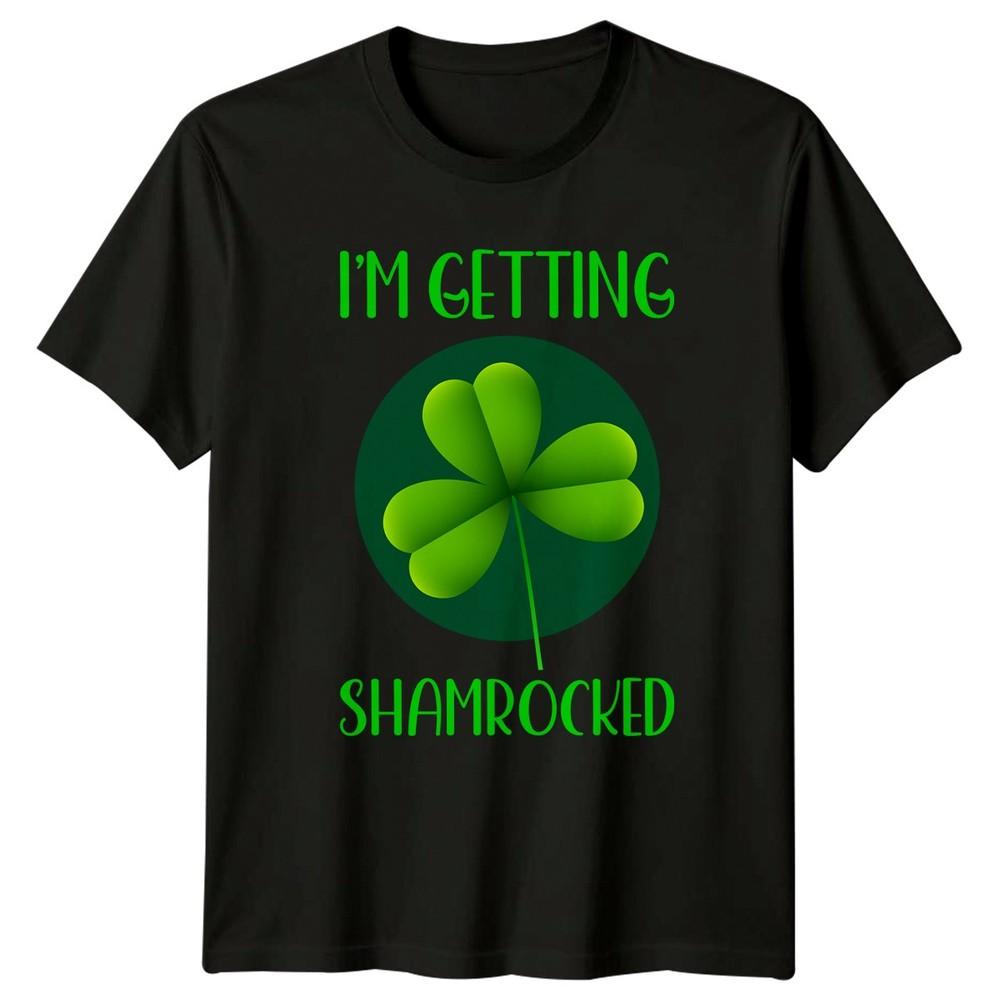 Im Getting Shamrocked TShirt St Patricks Day Irish Drinking