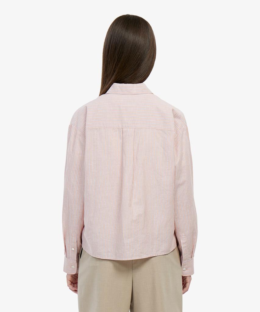 LACOSTE Women'S Cotton Linen Crop Shirt Cf006E-56G Ui2