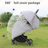 Baby Pushchair Cover Baby Pram Rain Cover Breathable Windproof Protection Cover Universal Dustproof Weather Shield
