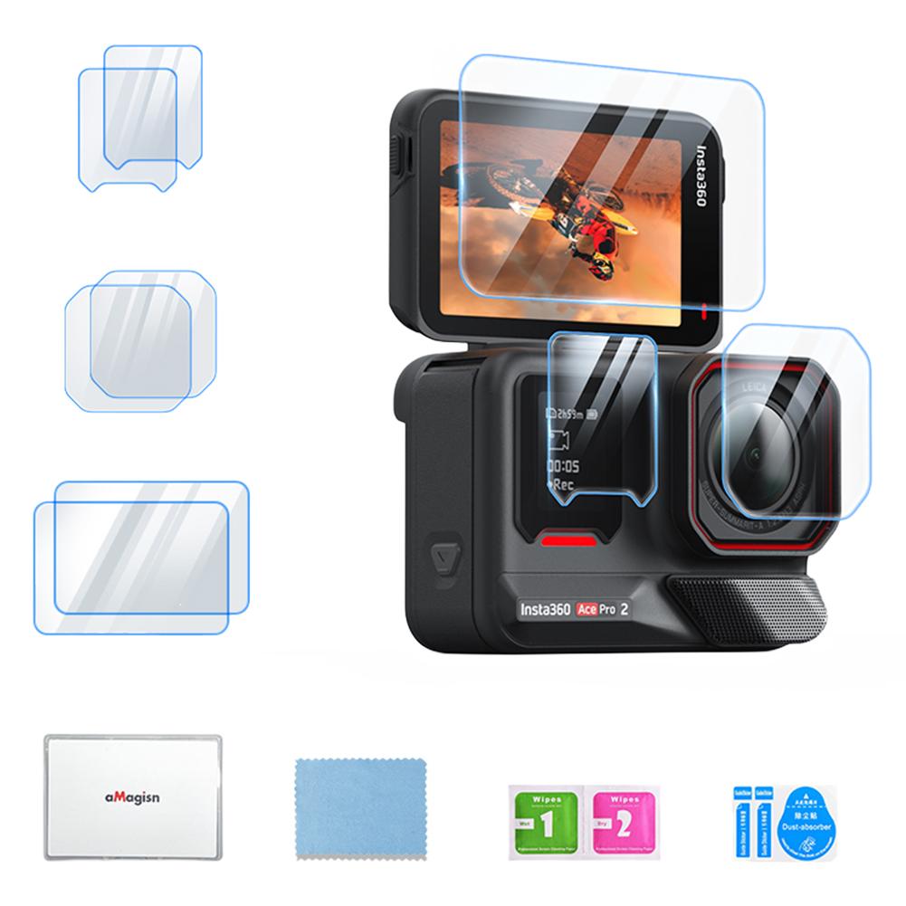 Защитное стекло Защитная пленка Ультра HD Защитное стекло для объектива камеры Набор защитных аксессуаров для Insta360 Ace Pro 2