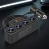 Автомобильное USB-зарядное устройство QC3.0+PD 3.1A 12V-24V Разветвитель автомобильного прикуривателя 4 гнезда 120 В Адаптер питания для телефона USB-адаптер для зарядки телефона