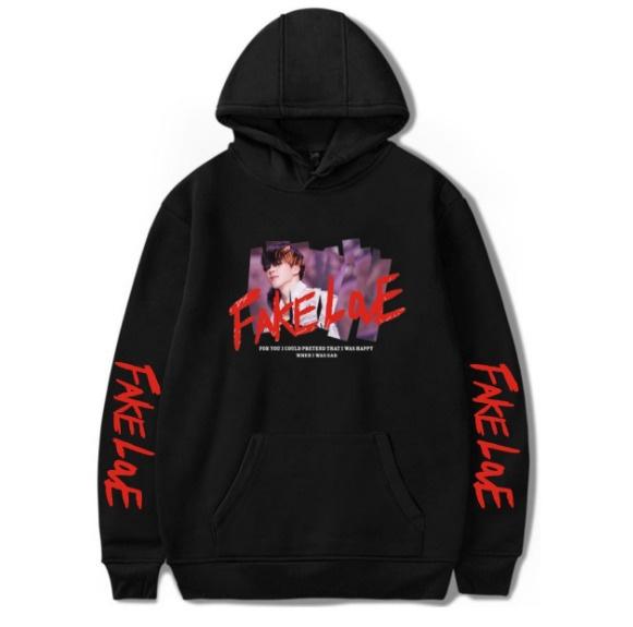 Kpop Bts Fake Love Bangtan Boys Womens Oversized Sweatshirt Hoodie With Stylish Design
