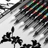 Black And White Acrylic Paint Marker, 8Pcs Large Ink Capacity Marker, Ideal For Illustration Sketching/Wood/Rock Painting/Glass