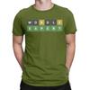 Wordle Expert Funny Game T-Shirt for Men Vintage Pure Cotton Tees O Neck Short Sleeve T Shirts Summer Clothing