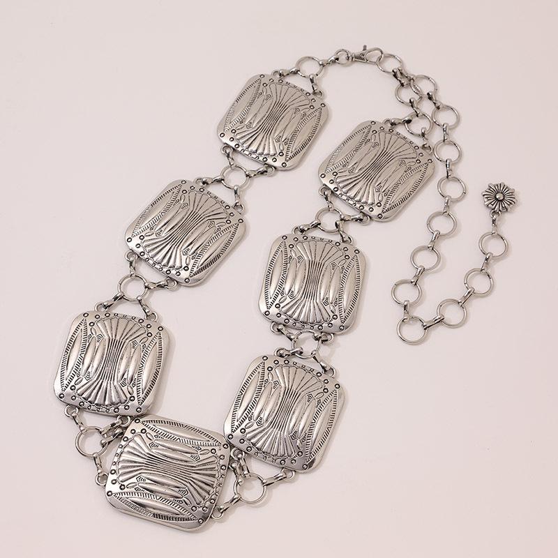 Высококлассная женская поясная цепочка в стиле ретро, старая, винтажная, бохо. Модная металлическая цепочка на талию для горячей девушки-миллениала.