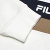 Fila Versatile Casual Striped Long Sleeve Polo Shirt Men Tops Cloud-Mushroom-White F11M519205FWT