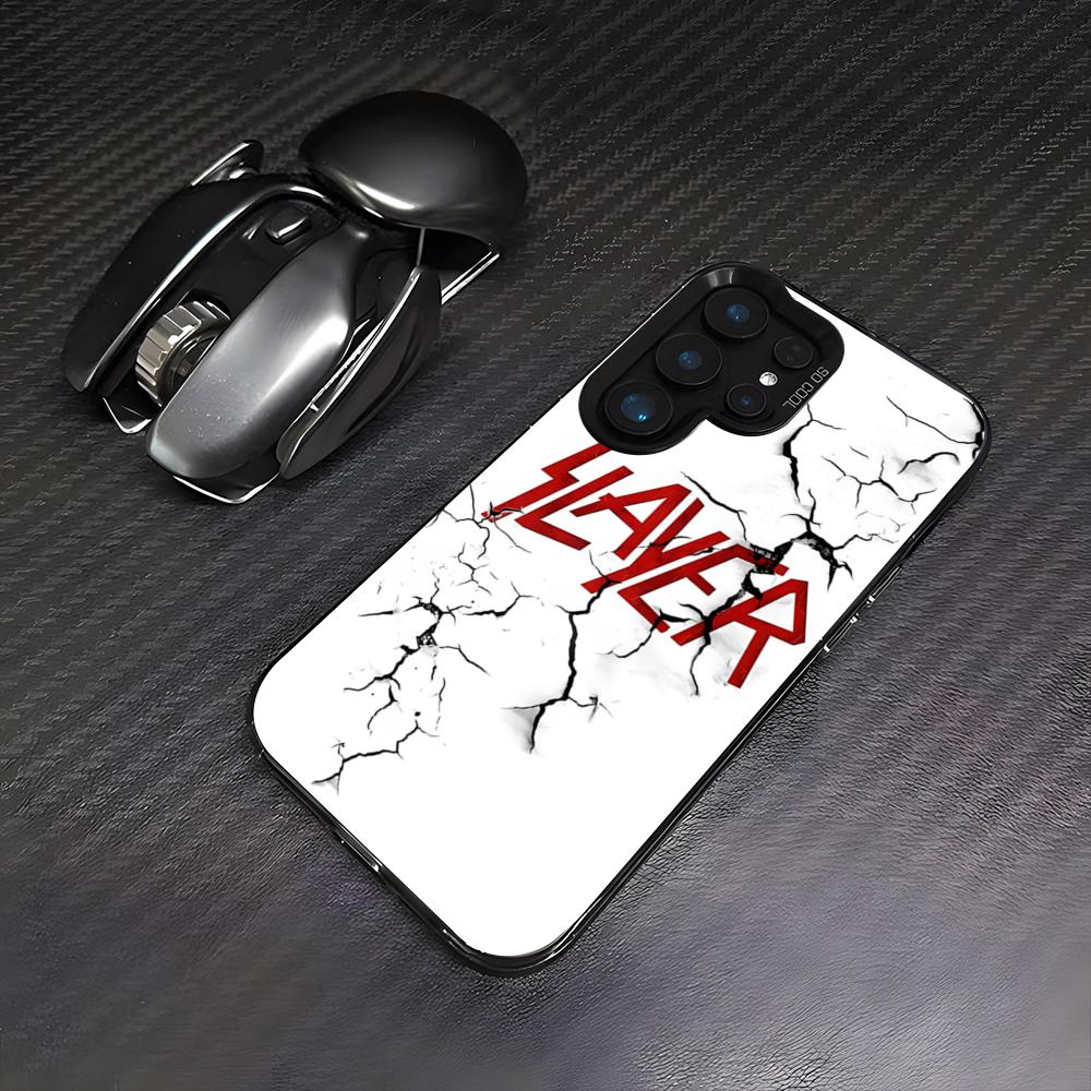 S-Slayer Metal Rock Band Phone Case For Samsung A25 A33 5G A54 A36 A35 A56 A52 A14 Shockproof Colorful Cover