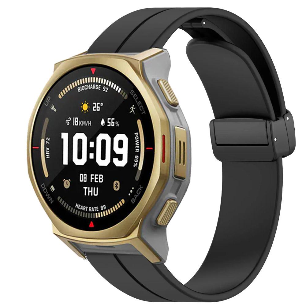 Магнитный силиконовый ремешок 22/20 мм для Amazfit T-Rex3 Pro 48/44 мм/Helio/Balance 2/Active 2 Браслет Часы Huawei 5/GT6/5 46 мм