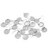 20 шт. пустые оправы для сережек стального цвета 16 мм частично готовые изделия ювелирные изделия своими руками аксессуары для