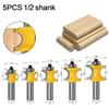 High-grade 1/2 Handle Bearing Positive Semicircular Cutter Ball Milling Cutter Wooden Stick Milling Cutter Positive Semicircular Cutter Engraving