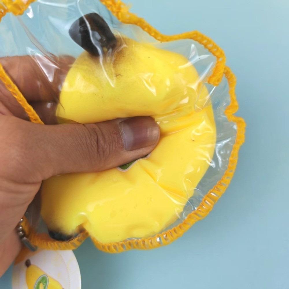 Slow Rebound Material Banana Squeeze Toy Handmade Slow Rising Squishy for Anxiety Relaxation
