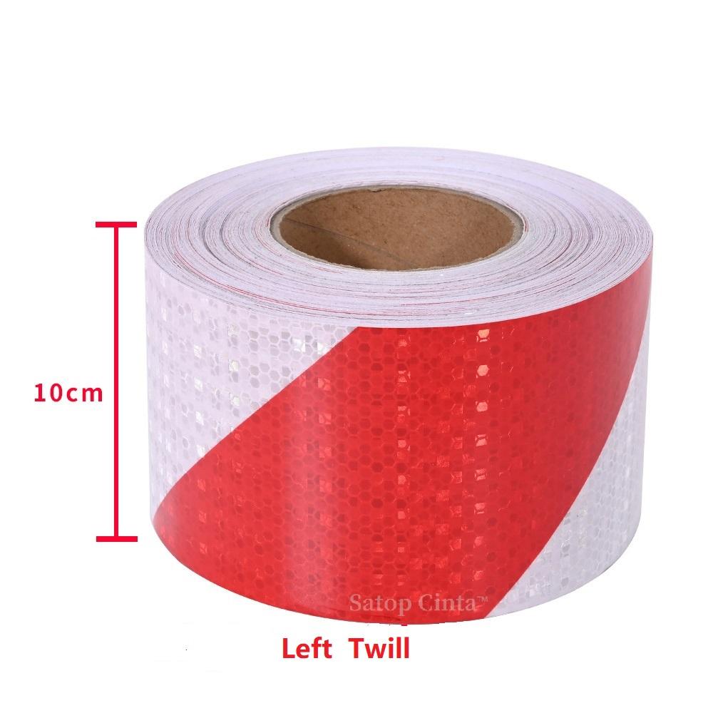 DIY 10CM*1M High Visibility Twill Reflective Tape Strip Self Adhesive Waterproof Warning Safety Reflector Sticker For Motorcycle