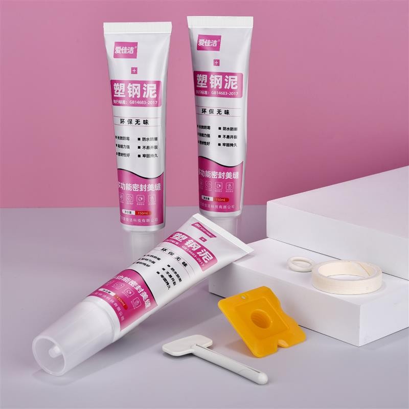 Пластичная сталь Шпатлевка Защита от плесени Кухня и ванная комната Водонепроницаемый герметик Конструкционный клей Заполнитель швов и косметический герметик