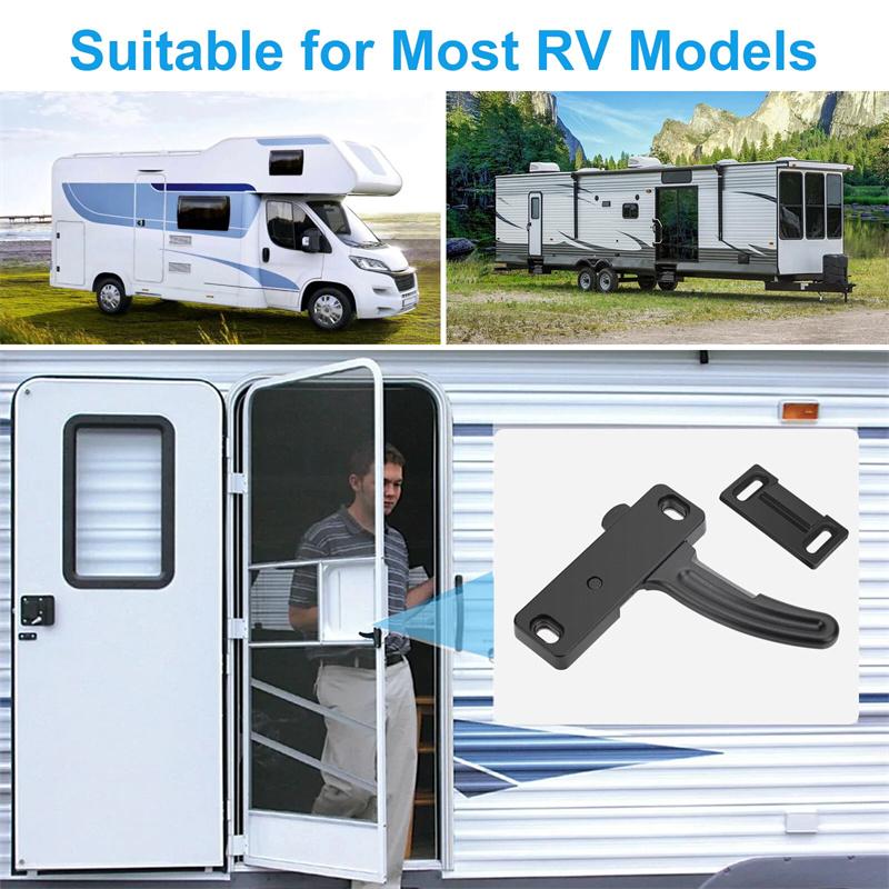 Алюминиевая защелка-ручка для москитной двери RV - Комплект ручек для двери водителя - Кемпер, Автодом, Прицеп