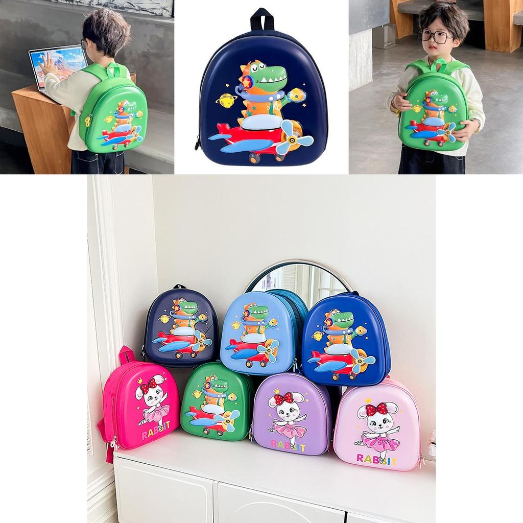 Playful And Eye-catching Kids Backpack Featuring Cartoon Rabbit Design And Stylish Eggshell Element
