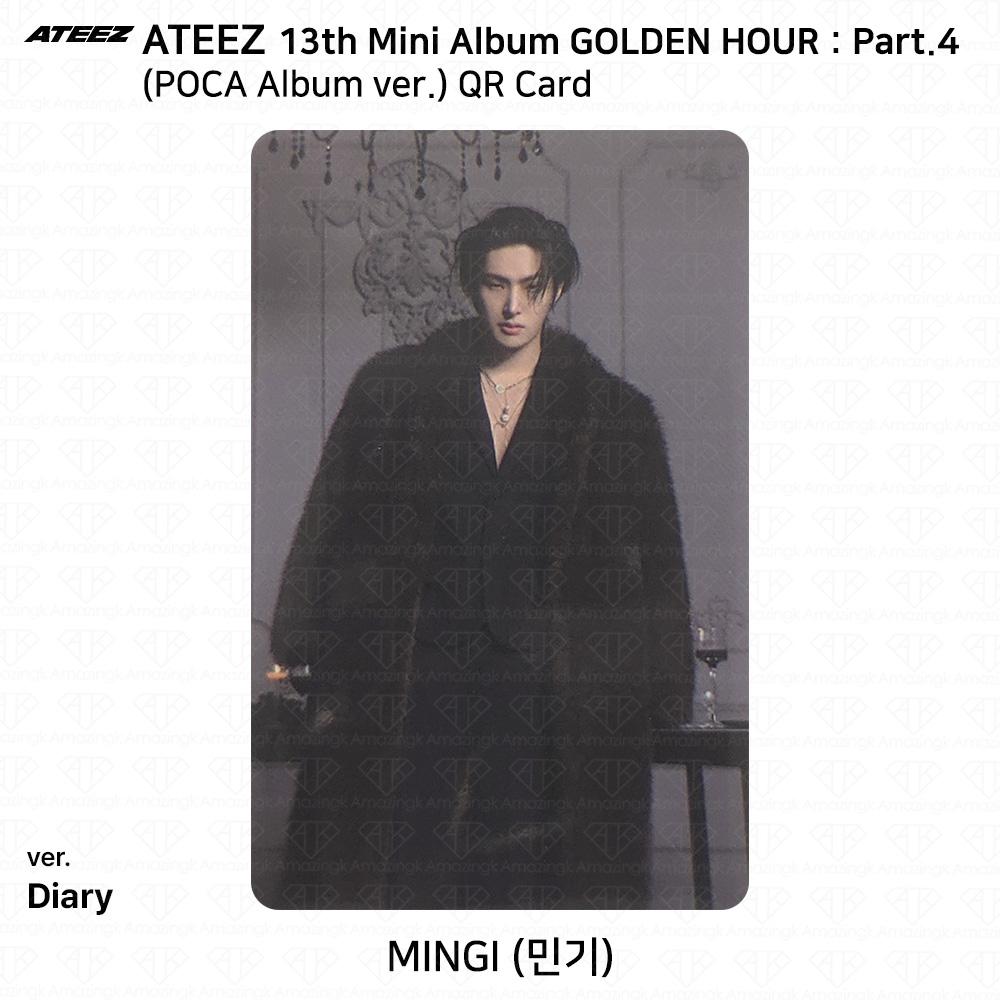 ATEEZ 13-й мини-альбом Golden Hour Часть 4 POCA Альбом версия. Фотокарта
