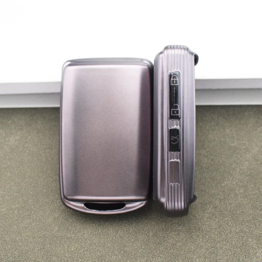 3/4 Кнопки Чехол-накладка для ключа автомобиля из ТПУ цвета серый металлик Автомобильный корпус Брелок Для Mazda CX8 CX9 CX4 3 Alexa CX-30 CX30 CX5 CX 5 CX-5 Аксессуары