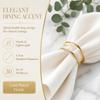 30pcs Double Loop Napkin Ring Plastic Tabletop Holder Modern Napkin Holder  Holiday Banquet