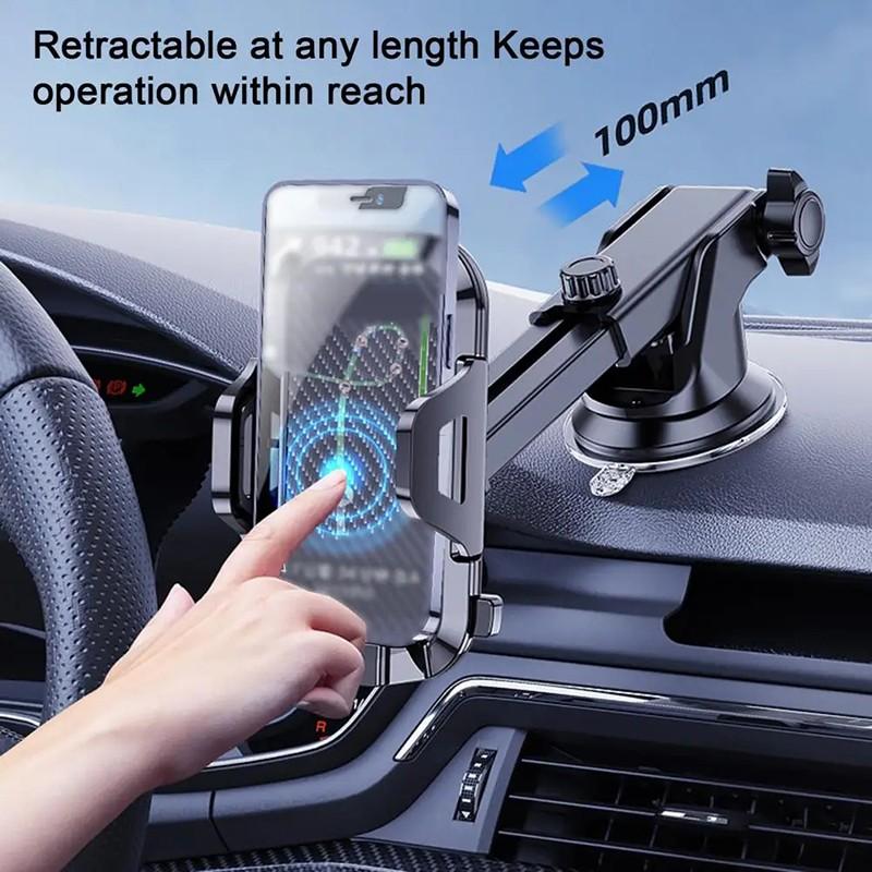 Универсальный регулируемый размер, GPS-поддержка, вращающийся держатель, держатель для сотового телефона на приборной панели автомобиля, зажим, монтажный кронштейн для солнцезащитного козырька