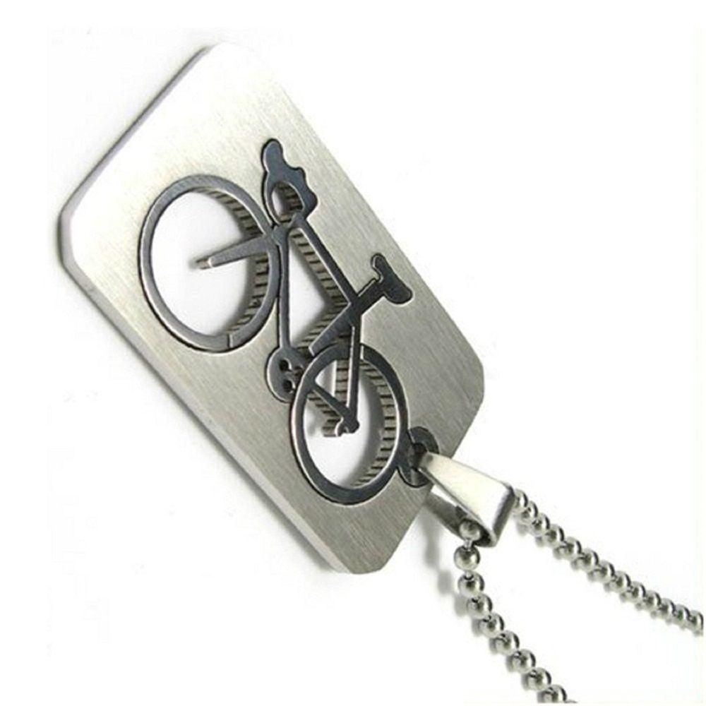 Mens Unique Steel 50CM Stainless Chain Bike Jewellery Silver Necklace