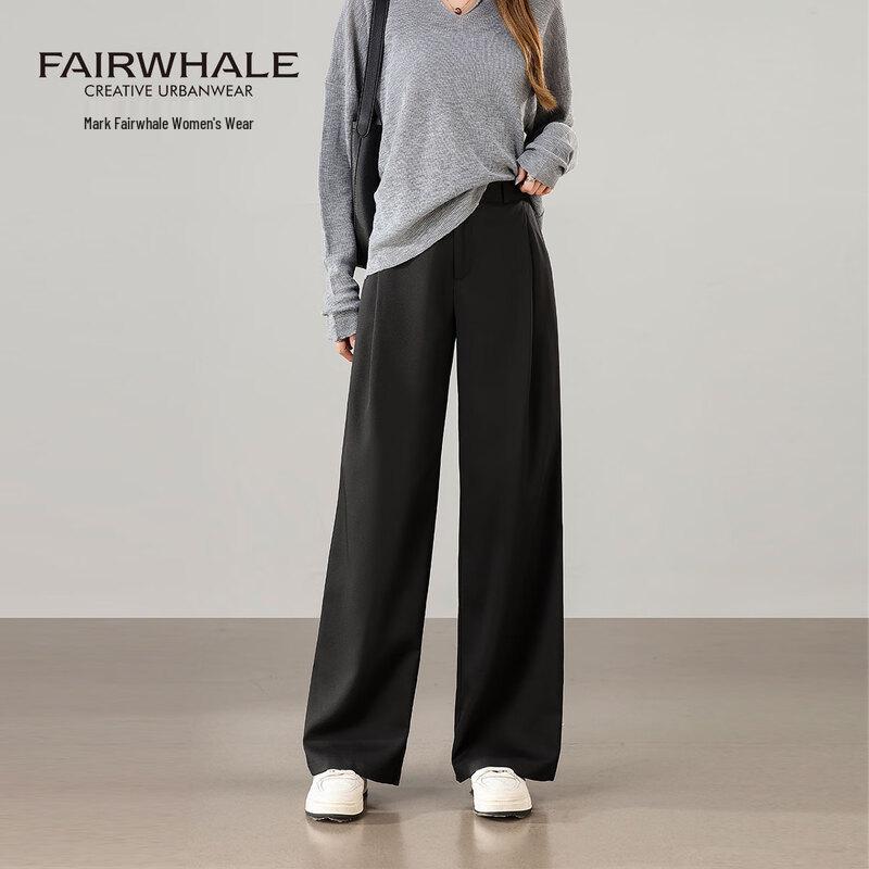 Mark Fairwhale Women's High-Waist Straight-Leg Casual Trousers