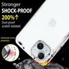 Protective Case - Full Case - for iPhone 16 Plus - Shockproof - Transparent - 360°