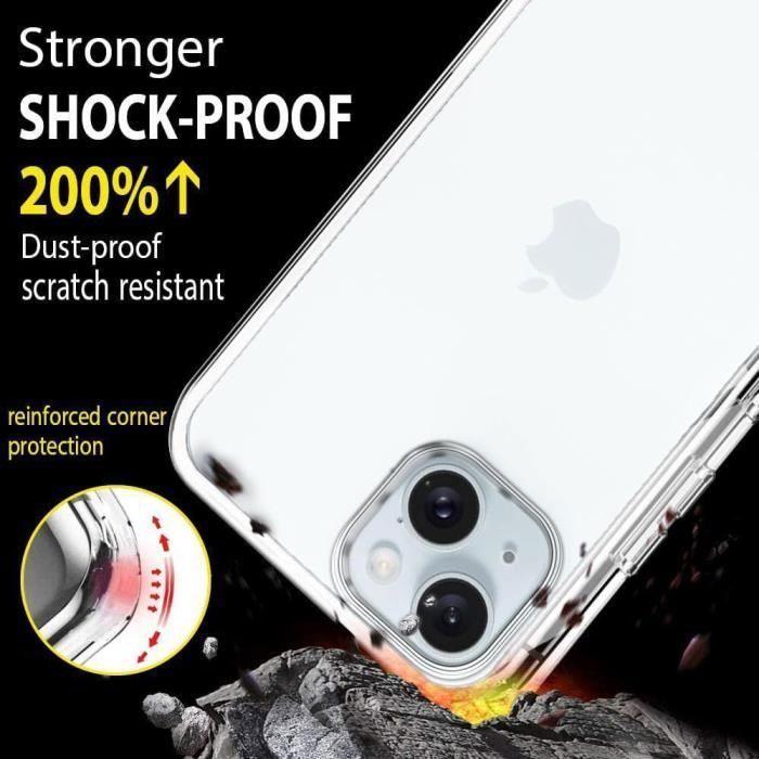 Protective Case - Full Case - for iPhone 16 Plus - Shockproof - Transparent - 360°