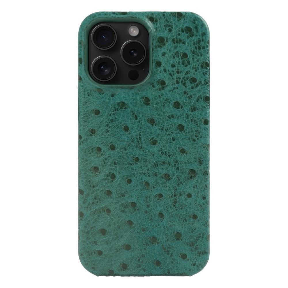 Ostrich Genuine Leather Case For iphone 16 Pro Max 15pro 14 13 12 11 XR XSMAX SE4 Real Cowhide Back Cover Coque Shell