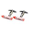 Мастерская запонок Kamakura Cufflinks Red Crayon Cufflinks cf1285