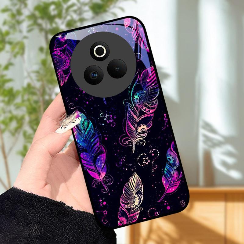 Закаленное Стекло Чехол для Телефона Для OPPO Realme P3 Pro 5G Funda Ударопрочный Жесткий ПК Корпус Задняя Крышка Для Realme P3Pro RMX5032 Coque