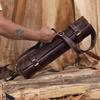 Handmade Leather Chef Knife Roll Bag: Culinary Travel Case
