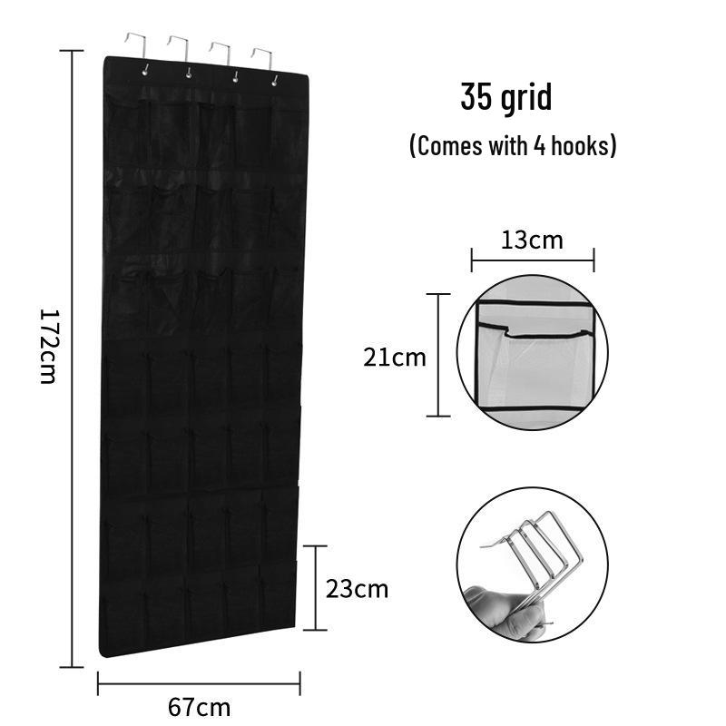 Наддверная сумка-органайзер для обуви на 35 отделений с крючками