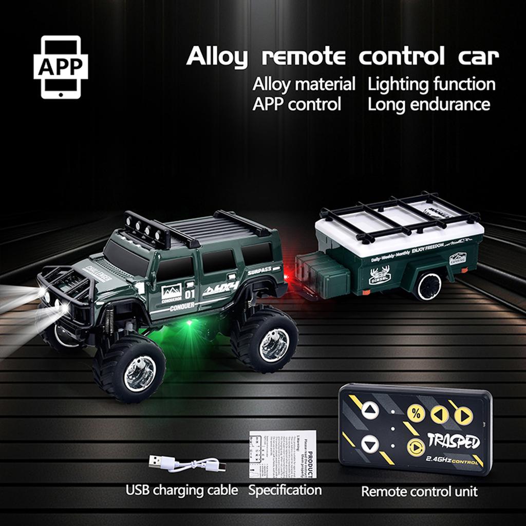 Road Remote Control Car With Adjustable Speed, Lights And Absorbers, Can Be Connected To Mobile Phone Control