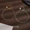 925 Sterling Silver Mini Bead Delicate Chain Bracelet Minimalist Stack Jewelry for Women
