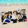 Аниме K-On Микрофибра Печатное Пляжное Полотенце Горный Туризм Йога Пляж Плавание Бег Впитывающее Мягкое Полотенце