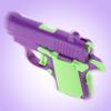 Gravity Fidgets Guns Toy Mini 3D Print Carrot Pistol Stress Toy Playful Entertainment Toy for Adult Kids HandTherapy
